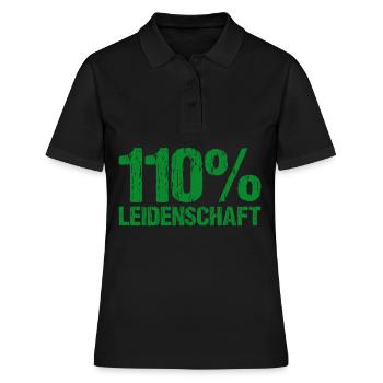 Police 110 Passion cadeau pour les policiers - Polo Femme - noir - Devant - Ailine (174cm)