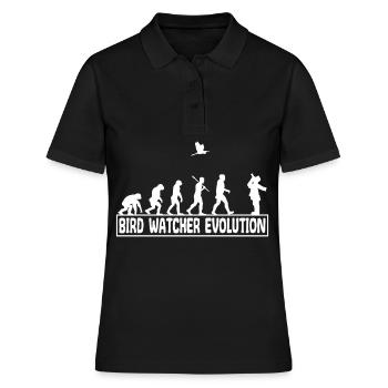Ornithologie Oiseaux chanteurs observer évolution - Polo Femme - noir - Devant - Ailine (174cm)