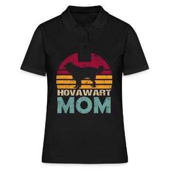 Hovawart Mama pour Mistress Retro Style Vintage - Polo Femme - noir - Devant - Ailine (174cm)