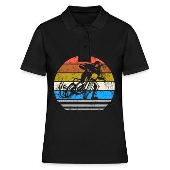 Vintage Speedway - Women's Polo Shirt - black - Front - Ailine (174cm)