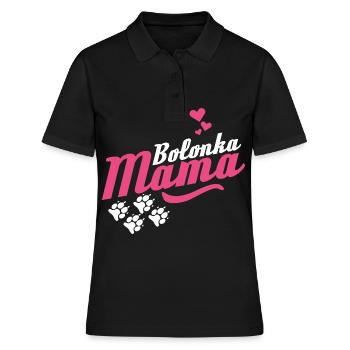 Bolonka Zwetna Maman Rose pour Maîtresse - Polo Femme - noir - Devant - Ailine (174cm)