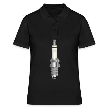 Réglage automatique de la bougie d'allumage - Polo Femme - noir - Devant - Ailine (174cm)