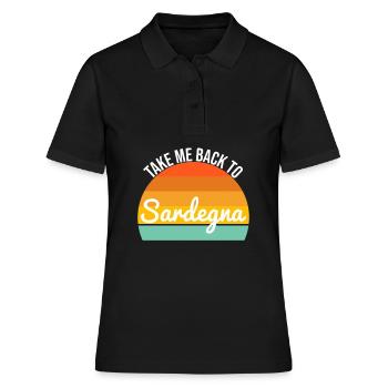 Sardaigne Sardaigne Italie Italia Cadeau Vacances - Polo Femme - noir - Devant - Ailine (174cm)