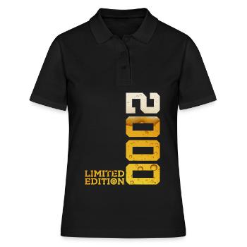 BIÈRE ÉDITION LIMITÉE 2000 26E ANNIVERSAIRE - Polo Femme - noir - Devant - Ailine (174cm)