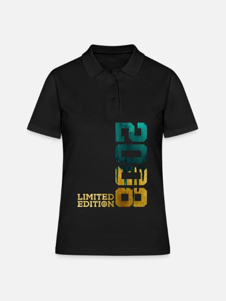 18. GEBURTSTAG LIMITED EDITION 2008 - Frauen Polo Shirt - Schwarz