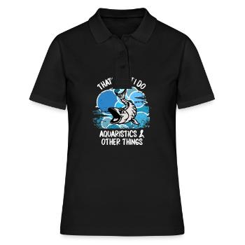 Aquariophiles Poissons Poissons d’ornement Aquaristique - Polo Femme - noir - Devant - Ailine (174cm)