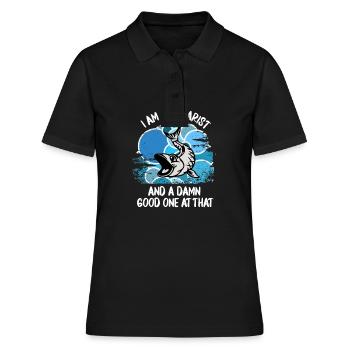 Aquarium Aquarianer Fische Zierfische Aquaristik - Frauen Polo Shirt - Schwarz - Vorne - Ailine (174cm)
