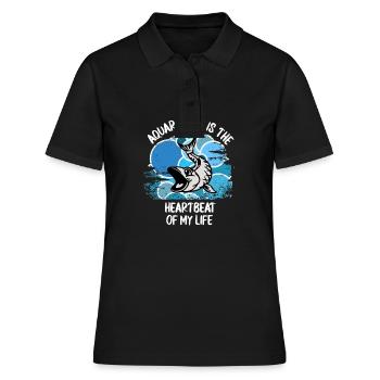 Aquariophiles Poissons Poissons d’ornement Aquaristique - Polo Femme - noir - Devant - Ailine (174cm)
