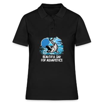 Aquarium Aquariophile Poissons d’ornement Poissons aquatiques - Polo Femme - noir - Devant - Ailine (174cm)