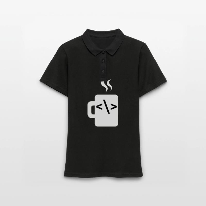 JavaScript-Codesoftware-Entwickler Kaffee Java Frauen Polo Shirt