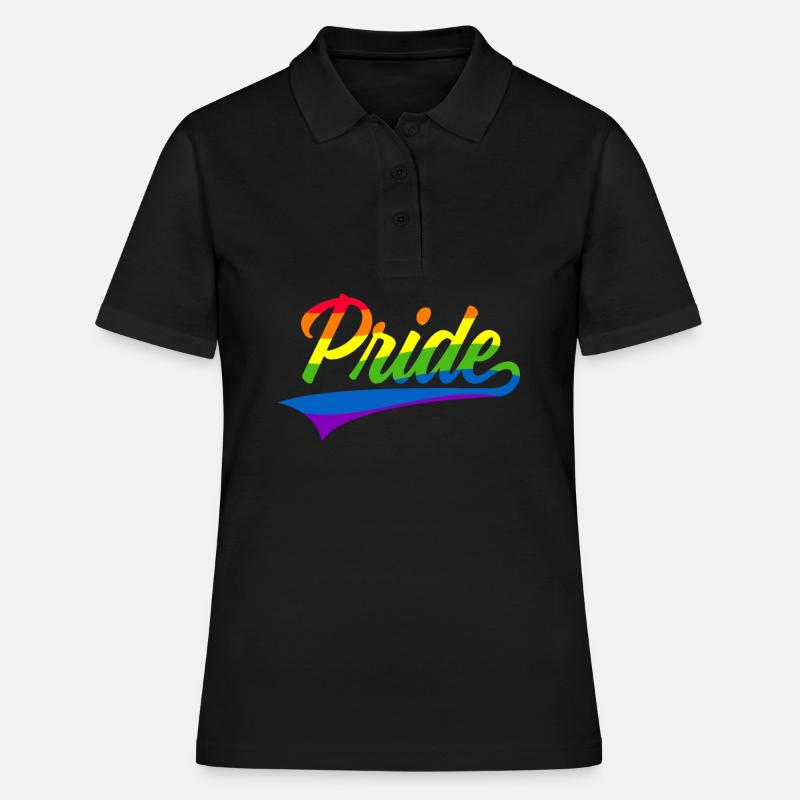 PRIDE LGBT CSD - Polo Femme - noir