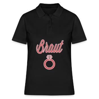 Mariage Mariée Mariage Mariage Cadeau Drôle - Polo Femme - noir - Devant - Ailine (174cm)