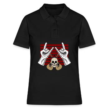Rock rock hard rock concert de guitare - Polo Femme - noir - Devant - Ailine (174cm)
