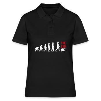 ÉVOLUTION DRÔLE DRÔLE - Polo Femme - noir - Devant - Ailine (174cm)