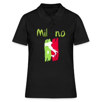 Classic Milano Souvenir - Women's Polo Shirt - black - Front - Ailine (174cm)