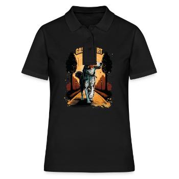 Chemise de promenade de chien - Polo Femme - noir - Devant - Ailine (174cm)