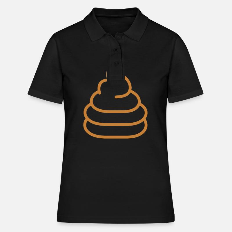caca - Polo Femme - noir