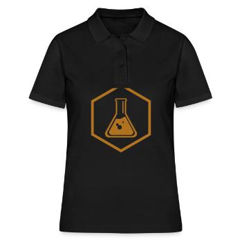 La chimie dans le flacon doit cuire - Flacon de chimie - Polo Femme - noir - Devant - Ailine (174cm)