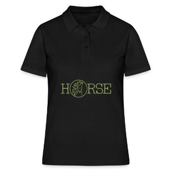 Cheval - cheval - Polo Femme - noir - Devant - Ailine (174cm)