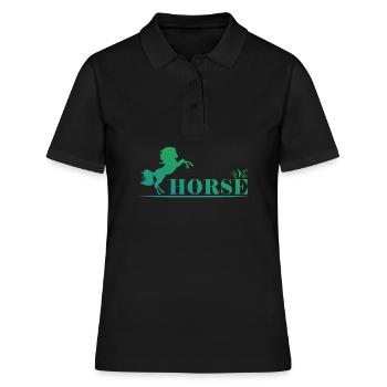 Cheval - cheval - Polo Femme - noir - Devant - Ailine (174cm)