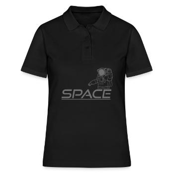 Space cowboy - Cowboy de l’espace - Polo Femme - noir - Devant - Ailine (174cm)