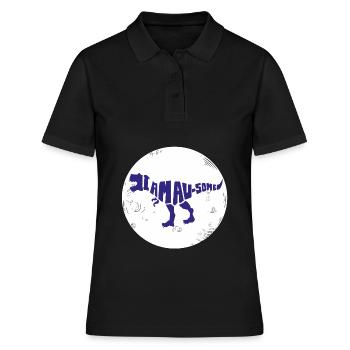 Dinosaure. Je suis un style génial. Animaux. Préhistoire - Polo Femme - noir - Devant - Ailine (174cm)