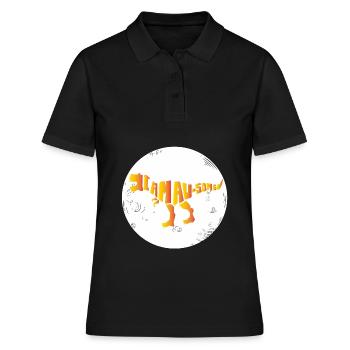 Dinosaure. Je suis un style génial. Animaux. Préhistoire - Polo Femme - noir - Devant - Ailine (174cm)