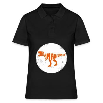 Dinosaure. Je suis un style génial. Animaux. Préhistoire - Polo Femme - noir - Devant - Ailine (174cm)