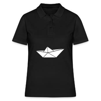 Un bateau bateau en papier un bateau en papier - Polo Femme - noir - Devant - Ailine (174cm)