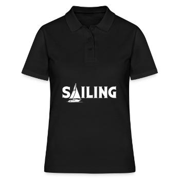 Voilier Voile Voilier Voilier Navires Bateau Bateau - Polo Femme - noir - Devant - Ailine (174cm)