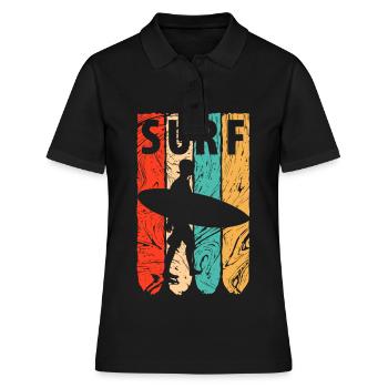 Planche de surf - Polo Femme - noir - Devant - Ailine (174cm)