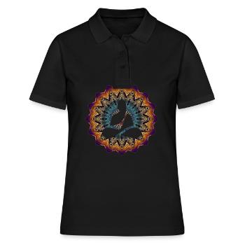 méditation - Polo Femme - noir - Devant - Ailine (174cm)