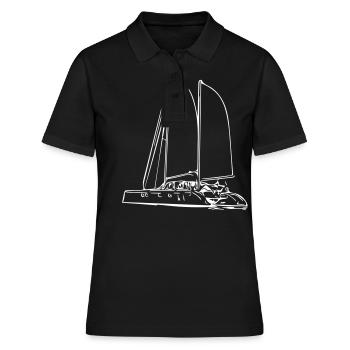 Yacht à voile - Polo Femme - noir - Devant - Ailine (174cm)