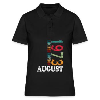 August 1973 Jahrestag August 1973 August - Frauen Polo Shirt - Schwarz - Vorne - Ailine (174cm)
