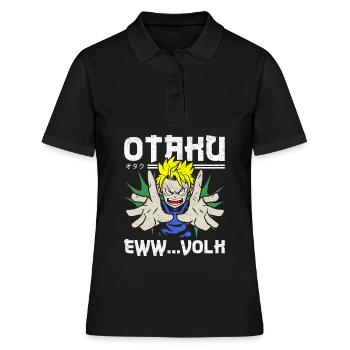 Otaku Manga Japonais Anime Japon Cadeau - Polo Femme - noir - Devant - Ailine (174cm)
