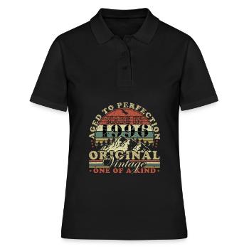 1996 - Jahrgang 1996 - Frauen Polo Shirt - Schwarz - Vorne - Ailine (174cm)