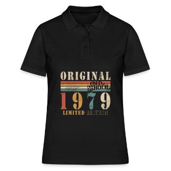 Old School 1979 - Né en 1979 - Polo Femme - noir - Devant - Ailine (174cm)