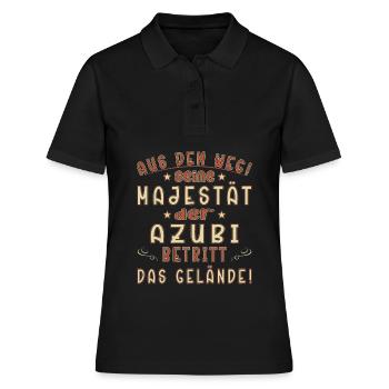 Azubi Spruch Lehrling Auszubildende Azubi - Frauen Polo Shirt - Schwarz - Vorne - Ailine (174cm)