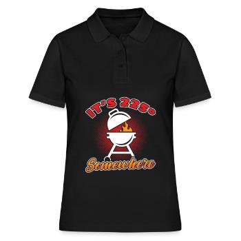 Barbecue Barbecue Grillades - Polo Femme - noir - Devant - Ailine (174cm)