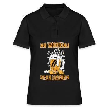 Bier Biergarten Bierfest Bierkrug - Frauen Polo Shirt - Schwarz - Vorne - Ailine (174cm)