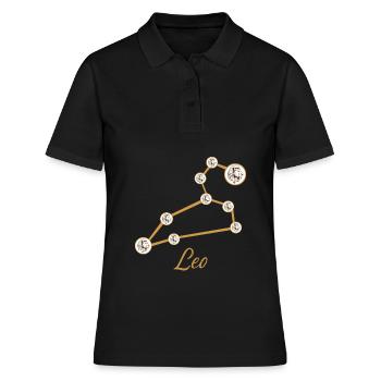Signe du zodiaque Lion - Polo Femme - noir - Devant - Ailine (174cm)
