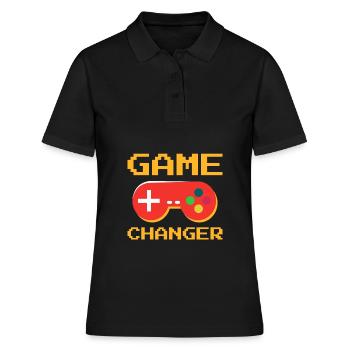 Game Changer - Frauen Polo Shirt - Schwarz - Vorne - Ailine (174cm)