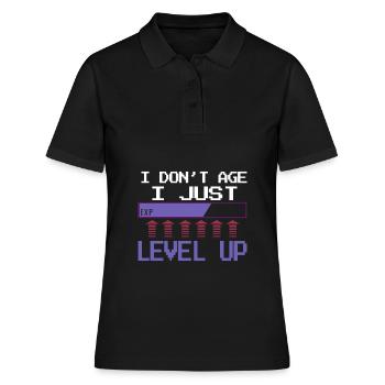 Joueur de niveau supérieur - Polo Femme - noir - Devant - Ailine (174cm)
