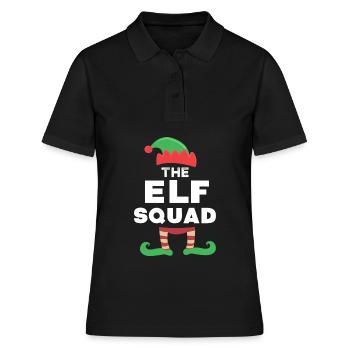 Elf Squad Cute Elf Christmas - Frauen Polo Shirt - Schwarz - Vorne - Ailine (174cm)