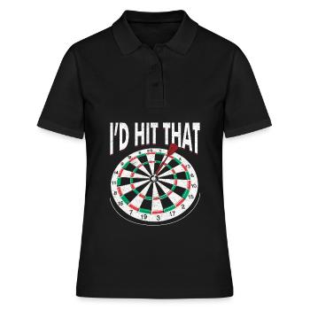 Darter Spruch - Polo Femme - noir - Devant - Ailine (174cm)
