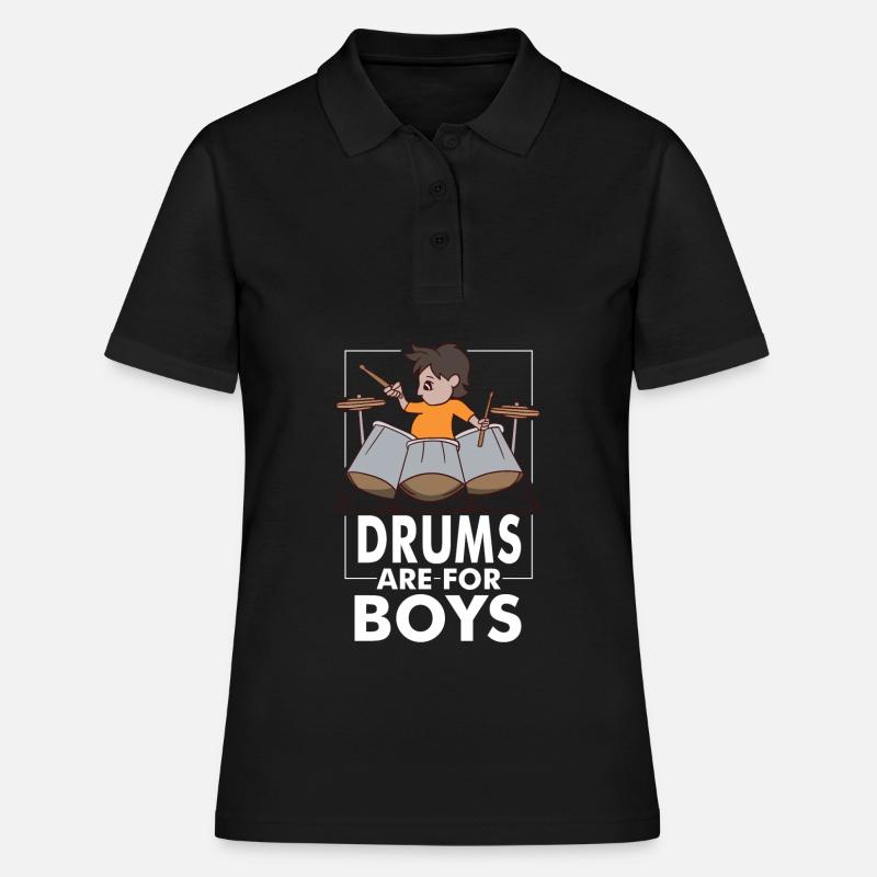Schlagzeug Drums Drumstick Drummer - Women's Polo Shirt - black
