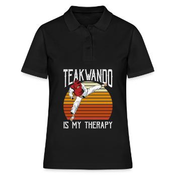 Therapy Taekwondo - Women's Polo Shirt - black - Front - Ailine (174cm)