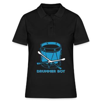 Cadeau Batteur Batteur Batteur - Polo Femme - noir - Devant - Ailine (174cm)