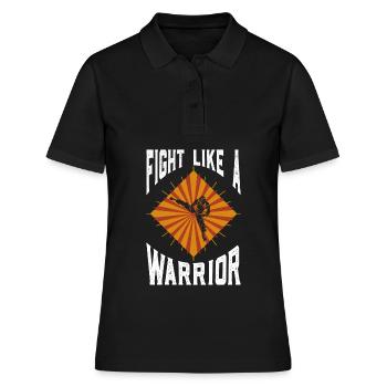 Boxen Boxer Kämpfer Kampf Spruch - Frauen Polo Shirt - Schwarz - Vorne - Ailine (174cm)