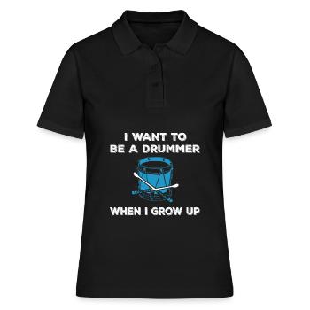Percussion - Women's Polo Shirt - black - Front - Ailine (174cm)
